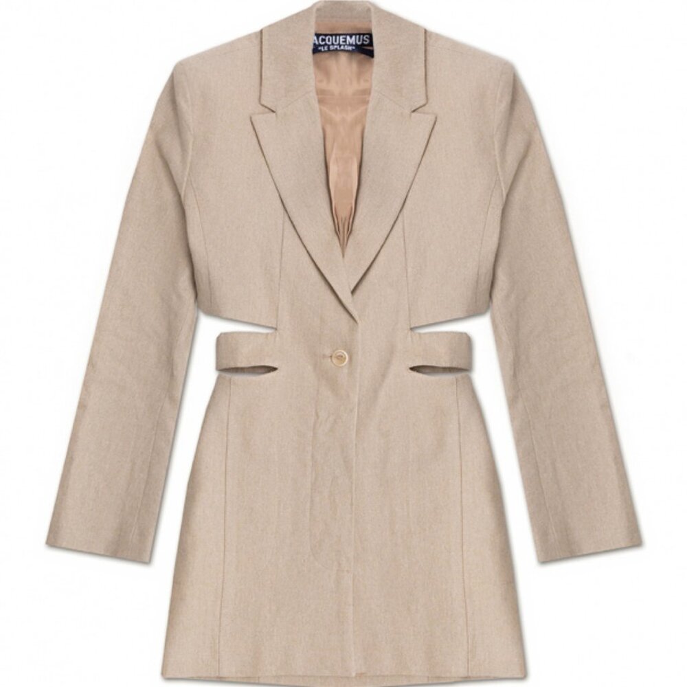 Jacquemus Bari Slash Cutout Blazer Mini Dress